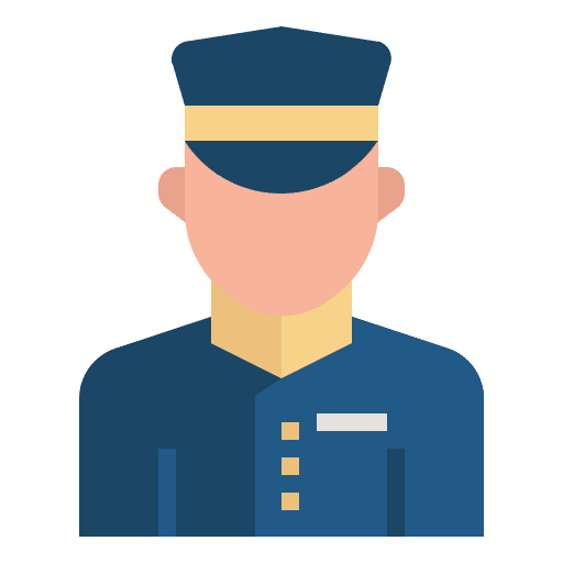 Doorman valet parking parking bellboy icon