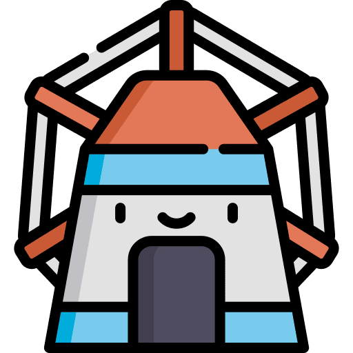 Windmill mill farming and gardening wind icon