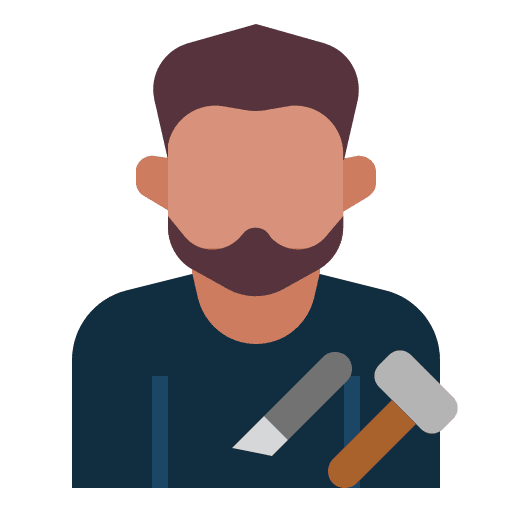 Craftsman people professions and jobs hammer icon