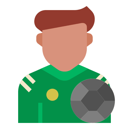 Footballer profession person avatar icon