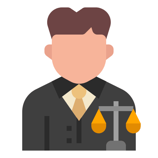 Lawyer speech bubble exclamation professions and jobs icon