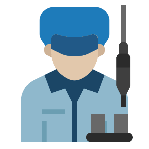 Worker manager worker industrial icon