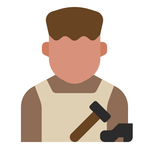 Shoemaker hammer edit tools man icon