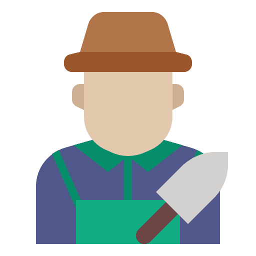 Gardener gardener man farmer icon