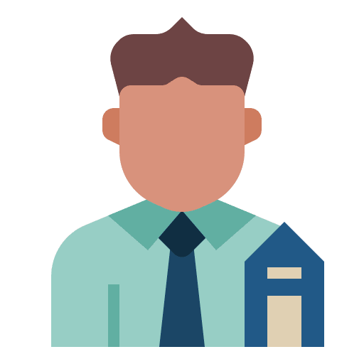 Real estate agent home house icon