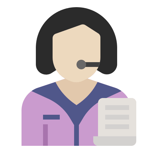 Clerk worker salesman clerk icon