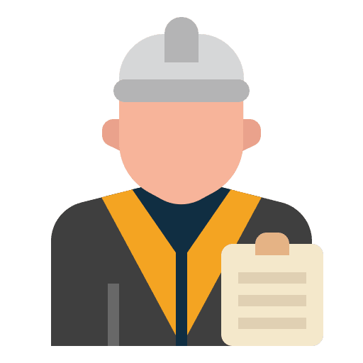 Engineer user occupation worker icon