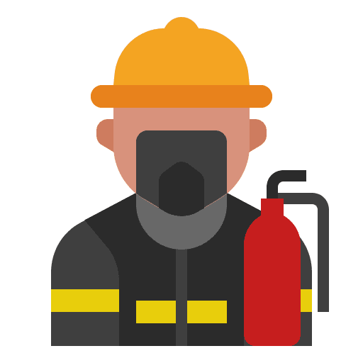 Fireman firefighter humanpictos people icon