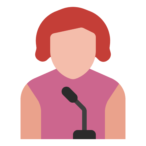 Speaker people startup icons person icon