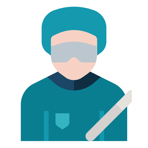 Surgeon user health care medical icon