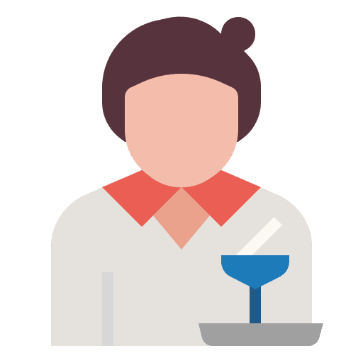 Waitress woman user waitress icon