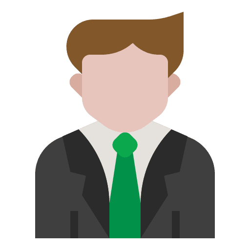 Businessman manager people stick man icon