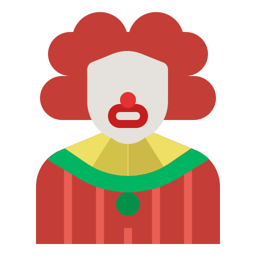 Clown user clown fun icon