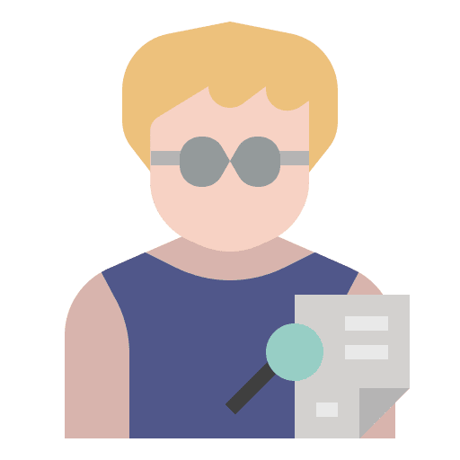 Editor editing editor man icon