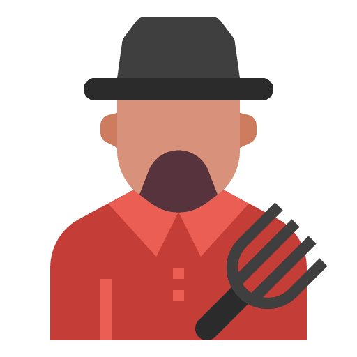 Farmer avatar people farmer icon