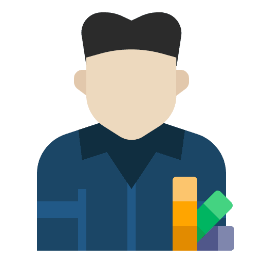 Painter professional boy user icon
