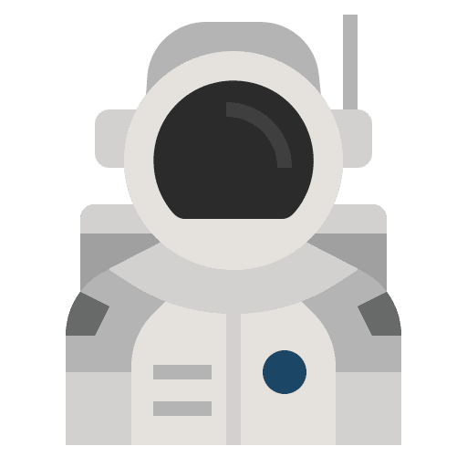 Astronaut avatar nature space icon