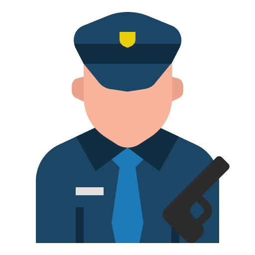 Policeman person policemen security icon
