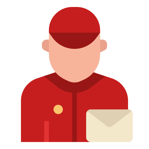 Postman delivery user job icon