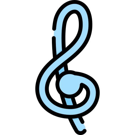 Clef musical composition music and multimedia treble icon