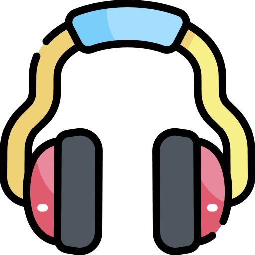 Headphones audio sound headphones icon