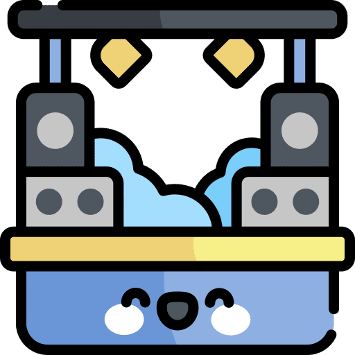 Stage lights festival entertainment icon