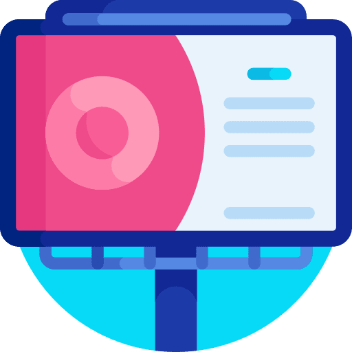 Billboard signaling commerce and shopping commercial icon