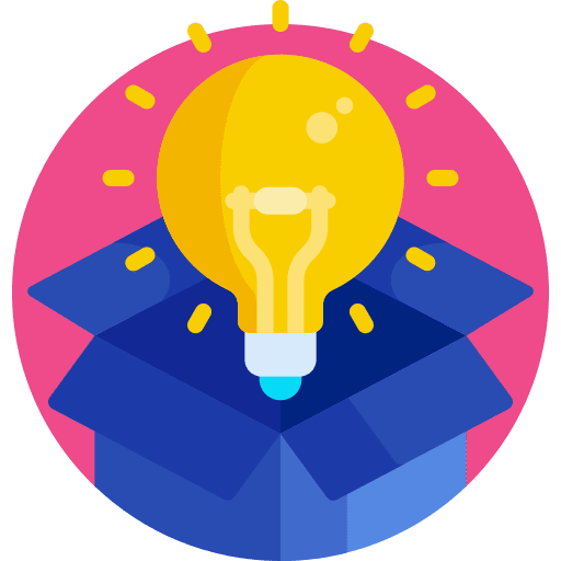 Idea creativity lightbulb bulb icon