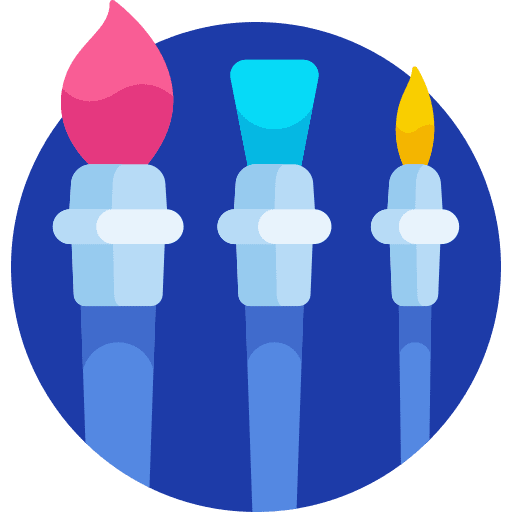 Paint brushes artist paint brushes brush stroke icon