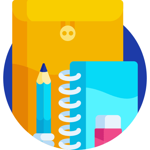 Stationery office material school material art and design icon