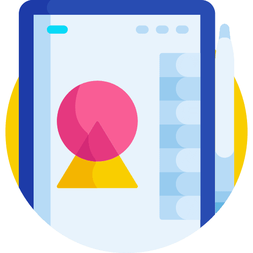 Tablet art and design creative drawing icon