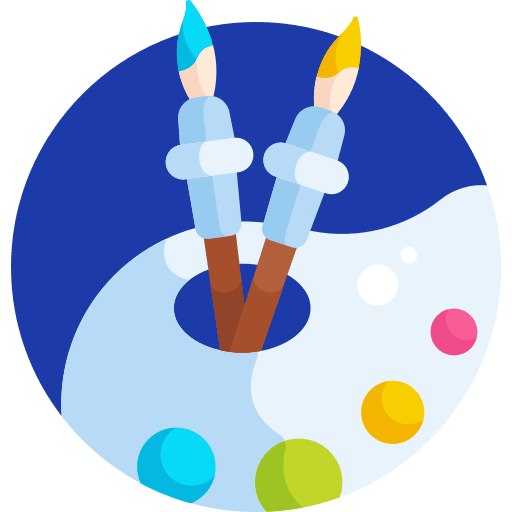 Paint palette painting palette painter paint palette icon