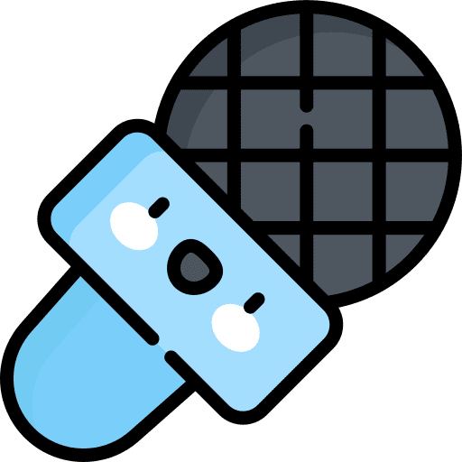 Microphone singer karaoke speaker icon