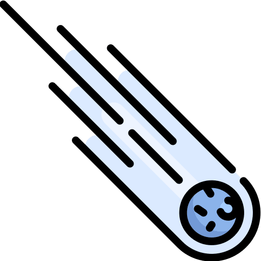 Comet astronomy comet nature icon