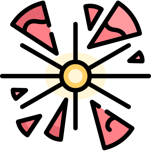 Explosion science solar system astronomy icon