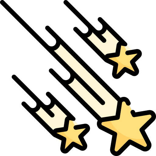 Shooting stars shooting star miscellaneous shooting stars icon