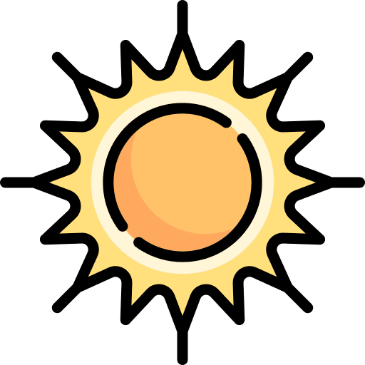 Sun sun summer warm icon
