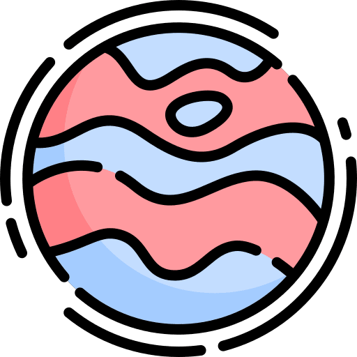 Planet science education planet icon