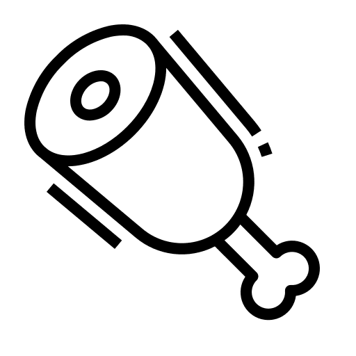 Meat nutrition food and restaurant food icon