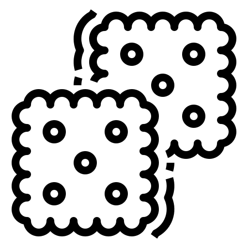 Biscuits food and restaurant baker cookie icon