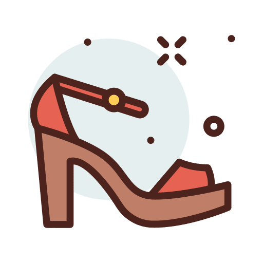 Sandals female shoe heels icon