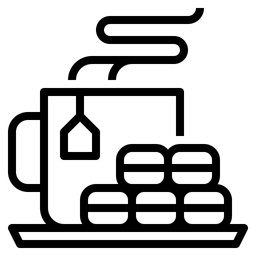 Tea food and restaurant coffee cup hot drink icon