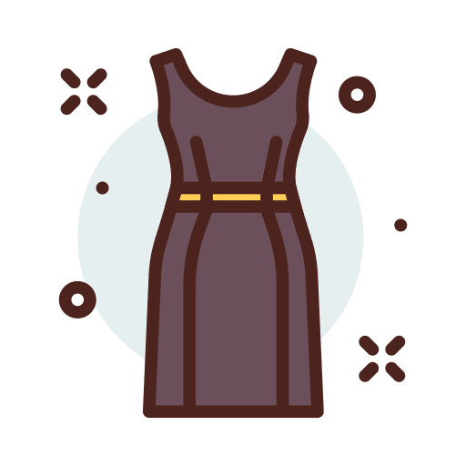 Dress fashion clothes dresscode icon