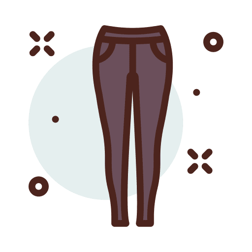 Jeans garment fashion leggins icon