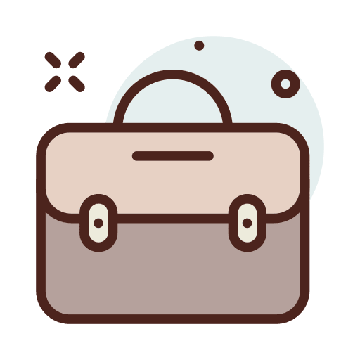 Briefcase professional portfolio business icon