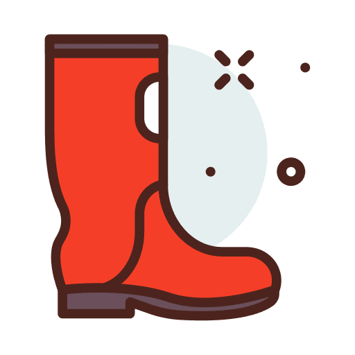 Rain boots footwear rainy raining icon