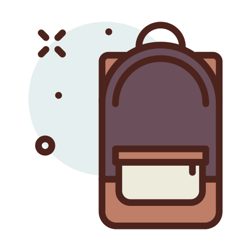 Backpack backpack fashion baggage icon