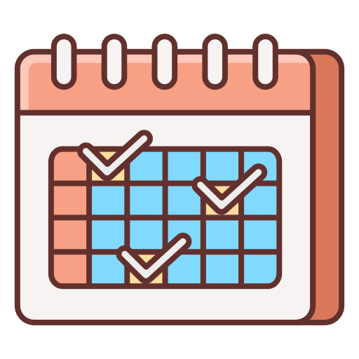 Content time and date calendar content icon