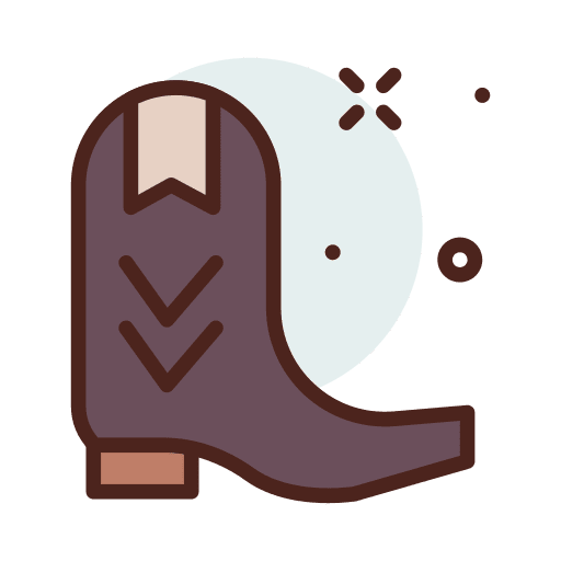Cowboy boots western cowboy icon