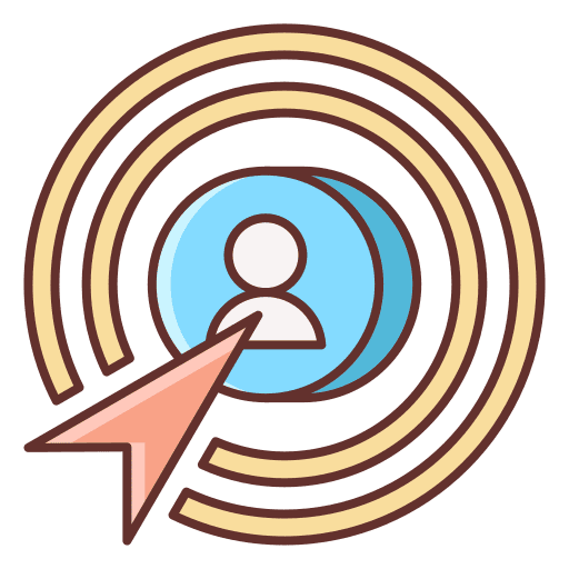 Relevancy user target business and finance icon